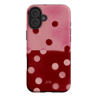 Cherry Polka Dot Printed Phone Cases iPhone 16 Plus / Armoured by Jasmine Dowling - The Dairy