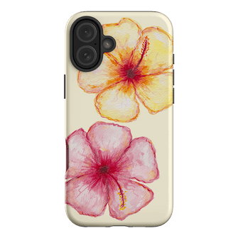 Hibiscus Flower Yellow Printed Phone Cases iPhone 16 Plus / Armoured by BG. Studio - The Dairy