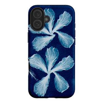 Hibiscus Cyanotype Printed Phone Cases iPhone 16 Plus / Armoured by Sally Hungerford - The Dairy