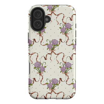 Hydrangea Ribbon Printed Phone Cases iPhone 16 Plus / Armoured by Veronica Tucker - The Dairy