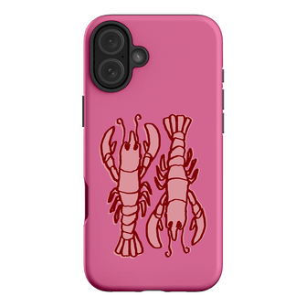 Lobster Love Pink Printed Phone Cases iPhone 16 Plus / Armoured by The Dairy - The Dairy