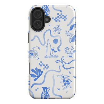 Mediterranean Wave Printed Phone Cases iPhone 16 Plus / Armoured by Charlie Taylor - The Dairy