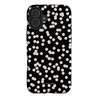 Mini Confetti Noir Printed Phone Cases iPhone 16 Plus / Armoured by Veronica Tucker - The Dairy