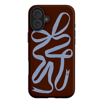 Mocha Ribbon Printed Phone Cases iPhone 16 Plus / Armoured by Jasmine Dowling - The Dairy