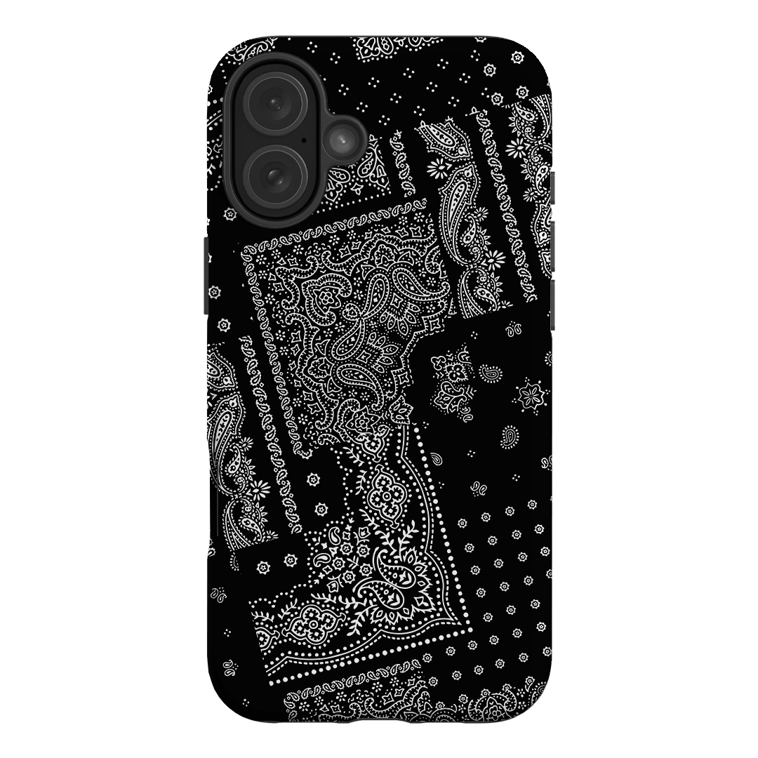 Paisley Noir Printed Phone Cases iPhone 16 Plus / Armoured by The Dairy - The Dairy