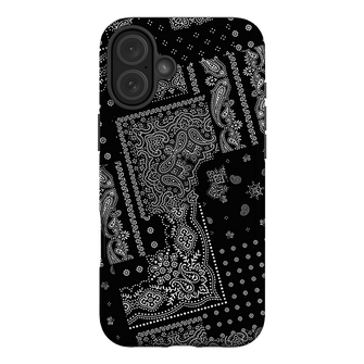 Paisley Noir Printed Phone Cases iPhone 16 Plus / Armoured by The Dairy - The Dairy