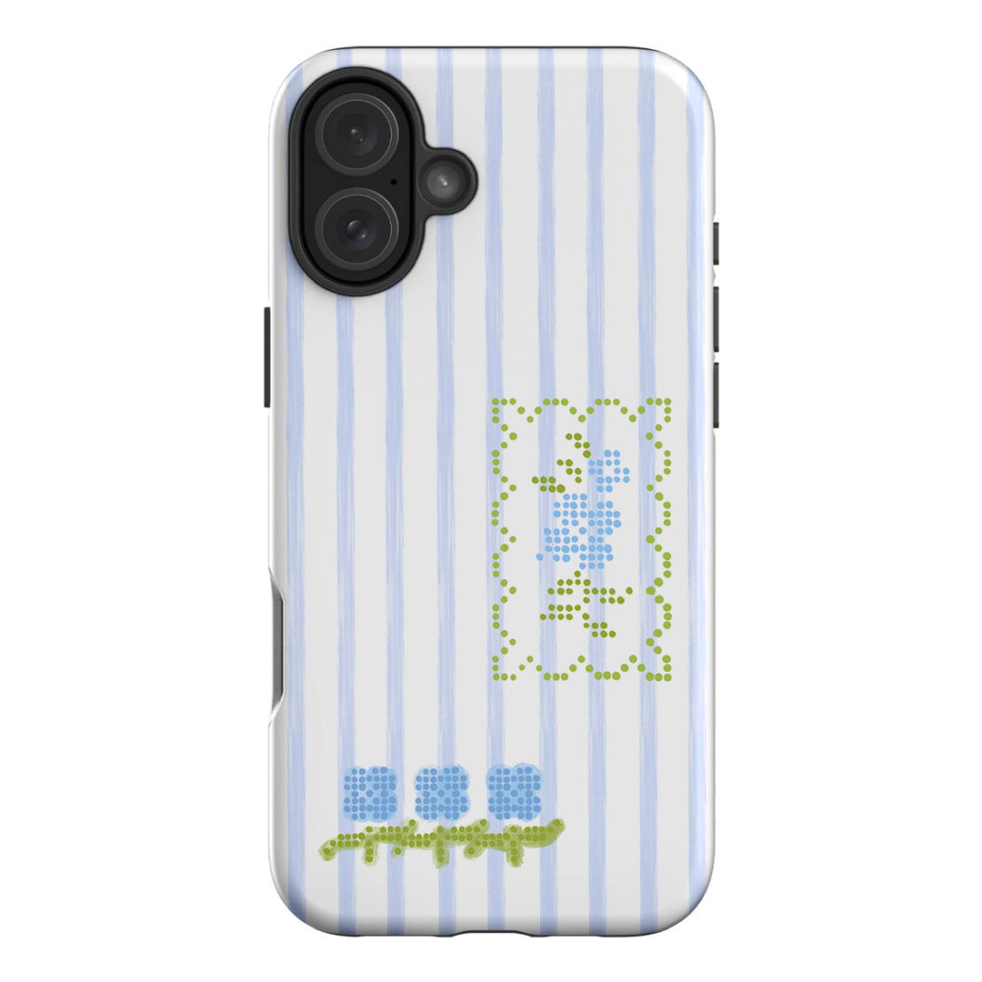 Patchwork Blue Printed Phone Cases iPhone 16 Plus / Armoured by Kayla Carr - The Dairy