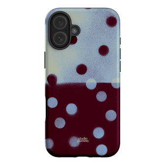 Plum Polka Dot Printed Phone Cases iPhone 16 Plus / Armoured by Jasmine Dowling - The Dairy