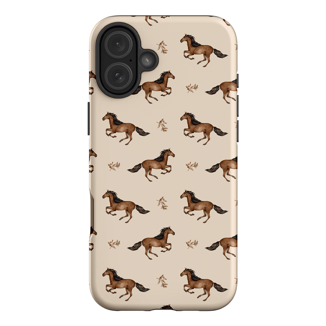 Running Horse Printed Phone Cases iPhone 16 Plus / Armoured by Kasiags Art - The Dairy