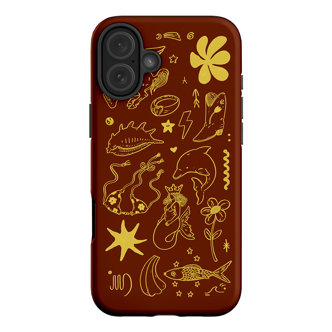 Spiced Cowboy Chocolate Printed Phone Cases iPhone 16 Plus / Armoured by Easty Beasty - The Dairy