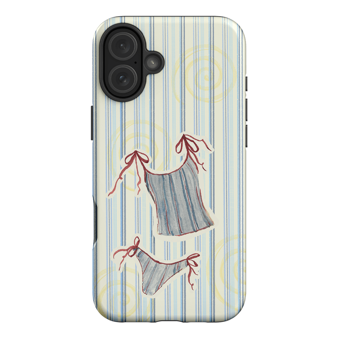 Stripe Tankini Printed Phone Cases iPhone 16 Plus / Armoured by Kayla Carr - The Dairy