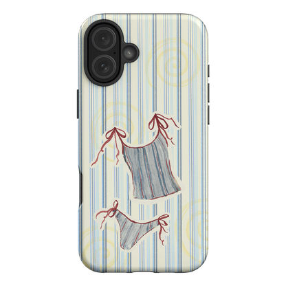 Stripe Tankini Printed Phone Cases iPhone 16 Plus / Armoured by Kayla Carr - The Dairy