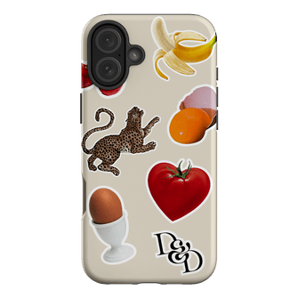 Sunday Stickers Cream Printed Phone Cases iPhone 16 Plus / Armoured by Desmond & Dempsey - The Dairy