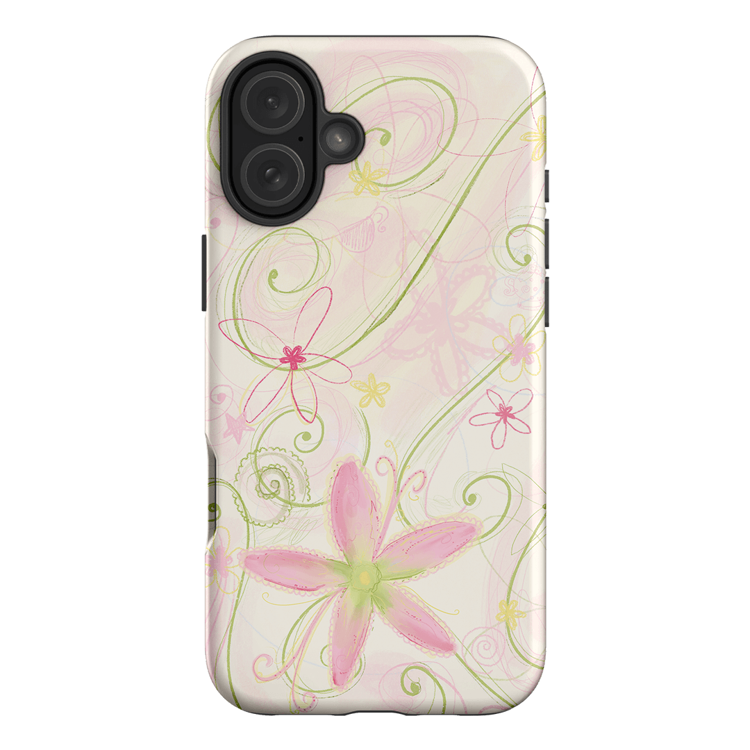 Swirl Pink Printed Phone Cases iPhone 16 Plus / Armoured by Kayla Carr - The Dairy