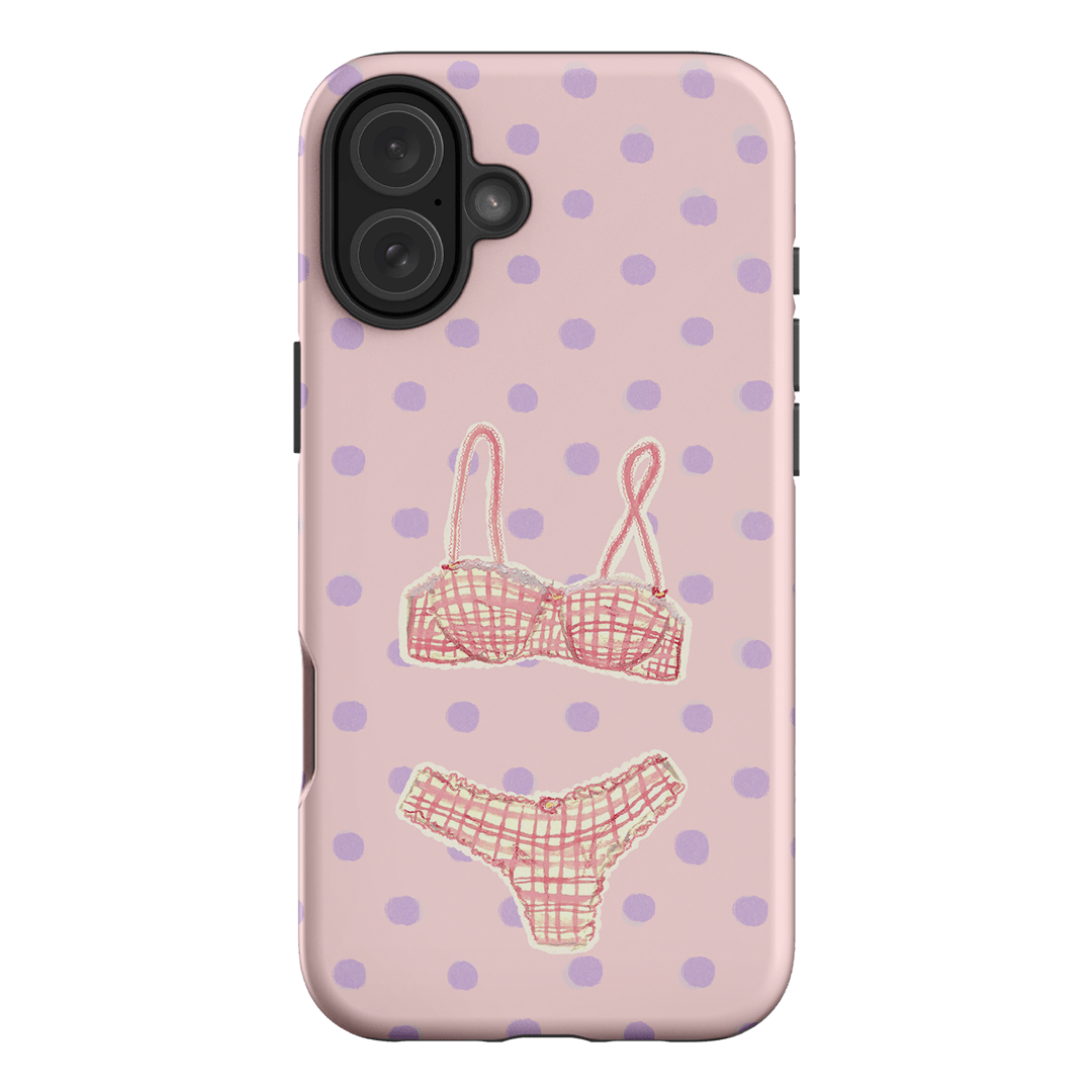 Vintage Gingham Printed Phone Cases iPhone 16 Plus / Armoured by Kayla Carr - The Dairy
