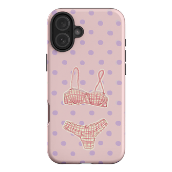 Vintage Gingham Printed Phone Cases iPhone 16 Plus / Armoured by Kayla Carr - The Dairy