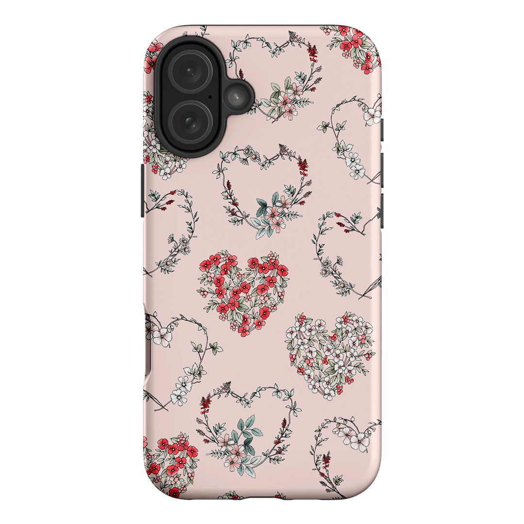Wild Heart Wreath Printed Phone Cases iPhone 16 Plus / Armoured by Typoflora - The Dairy