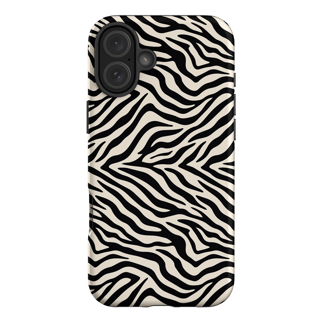 Zebra Ink Printed Phone Cases iPhone 16 Plus / Armoured by The Dairy - The Dairy