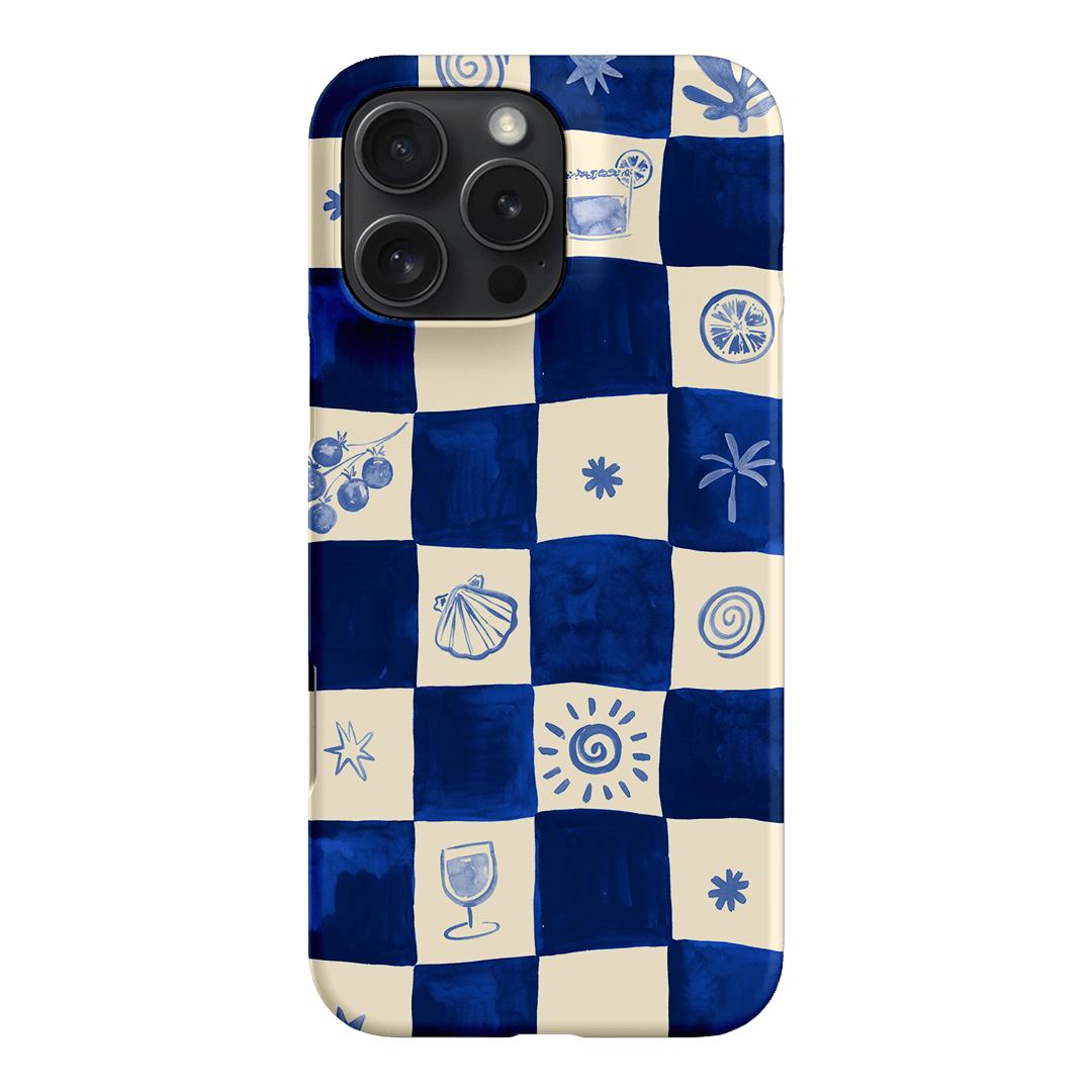 Afternoon Mezze Azure Printed Phone Cases iPhone 16 Pro Max / Snap by Charlie Taylor - The Dairy