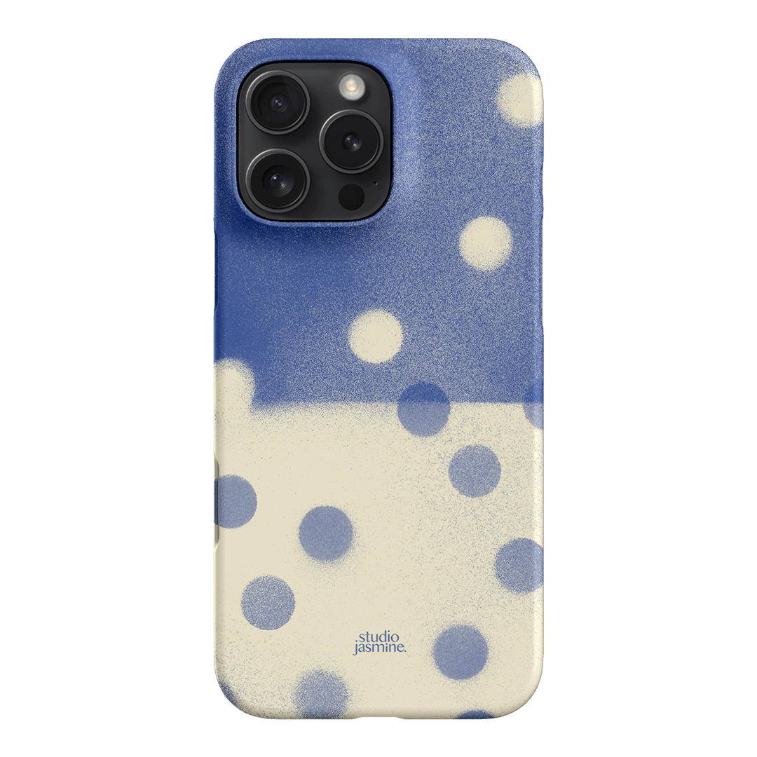 Bleu Polka Dot Printed Phone Cases iPhone 16 Pro Max / Snap by Jasmine Dowling - The Dairy
