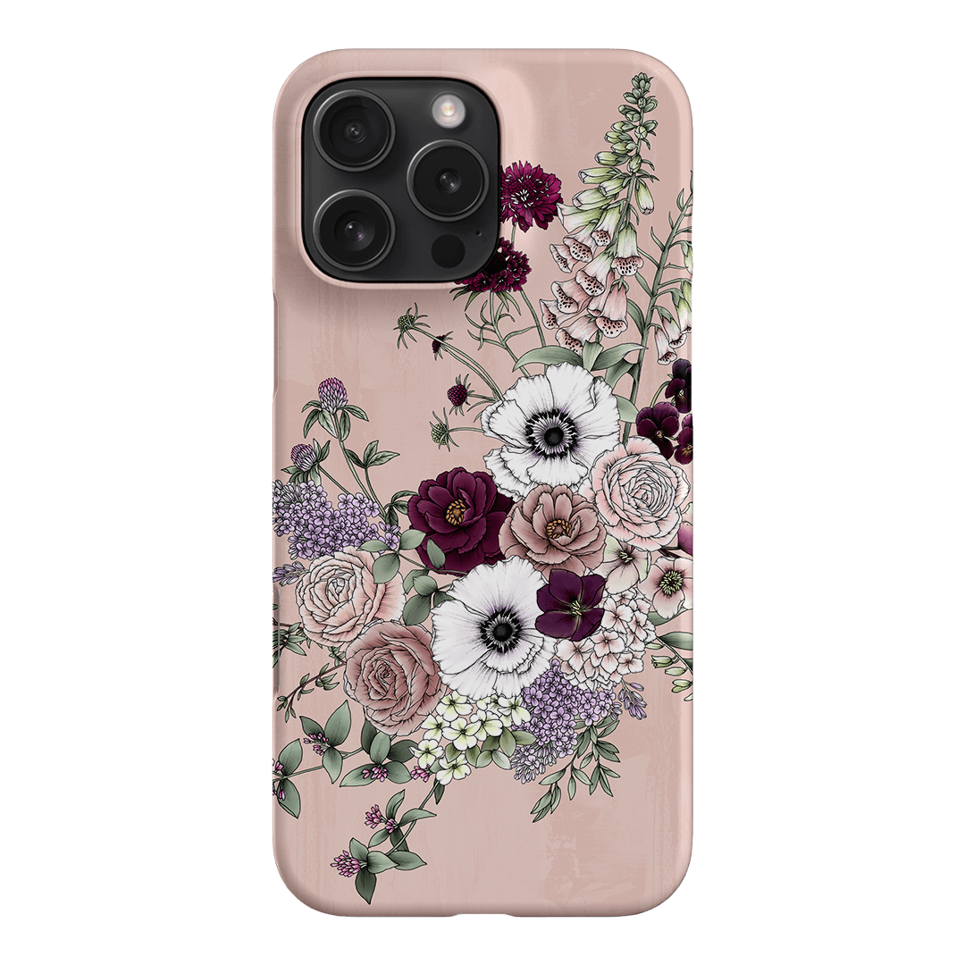 Blush Wildflowers Printed Phone Cases iPhone 16 Pro Max / Snap by Typoflora - The Dairy