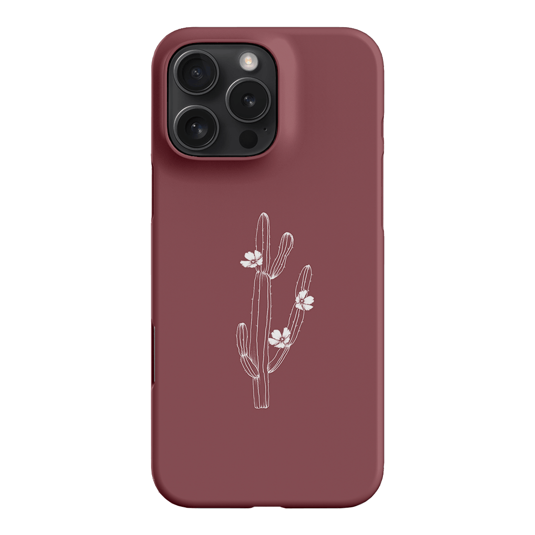 Cactus Flower Printed Phone Cases iPhone 16 Pro Max / Snap by Typoflora - The Dairy