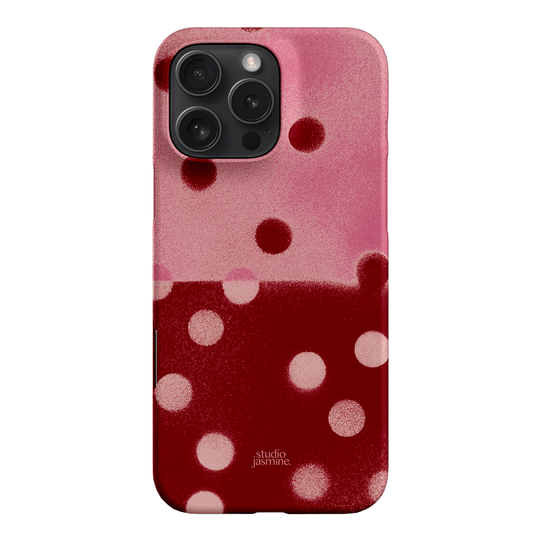 Cherry Polka Dot Printed Phone Cases iPhone 16 Pro Max / Snap by Jasmine Dowling - The Dairy