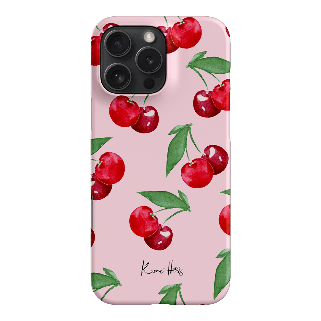 Cherry Rose Printed Phone Cases iPhone 16 Pro Max / Snap by Kerrie Hess - The Dairy