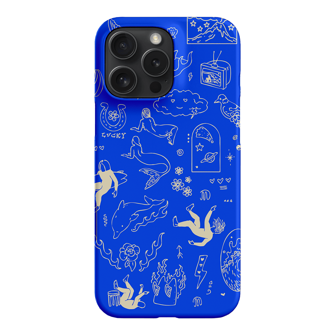 Easty Flash Blue Printed Phone Cases iPhone 16 Pro Max / Snap by Easty Beasty - The Dairy