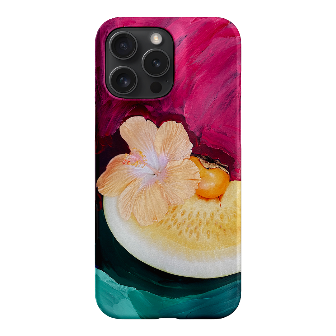 Hibiscus Melon Printed Phone Cases iPhone 16 Pro Max / Snap by Nicole Nelius - The Dairy