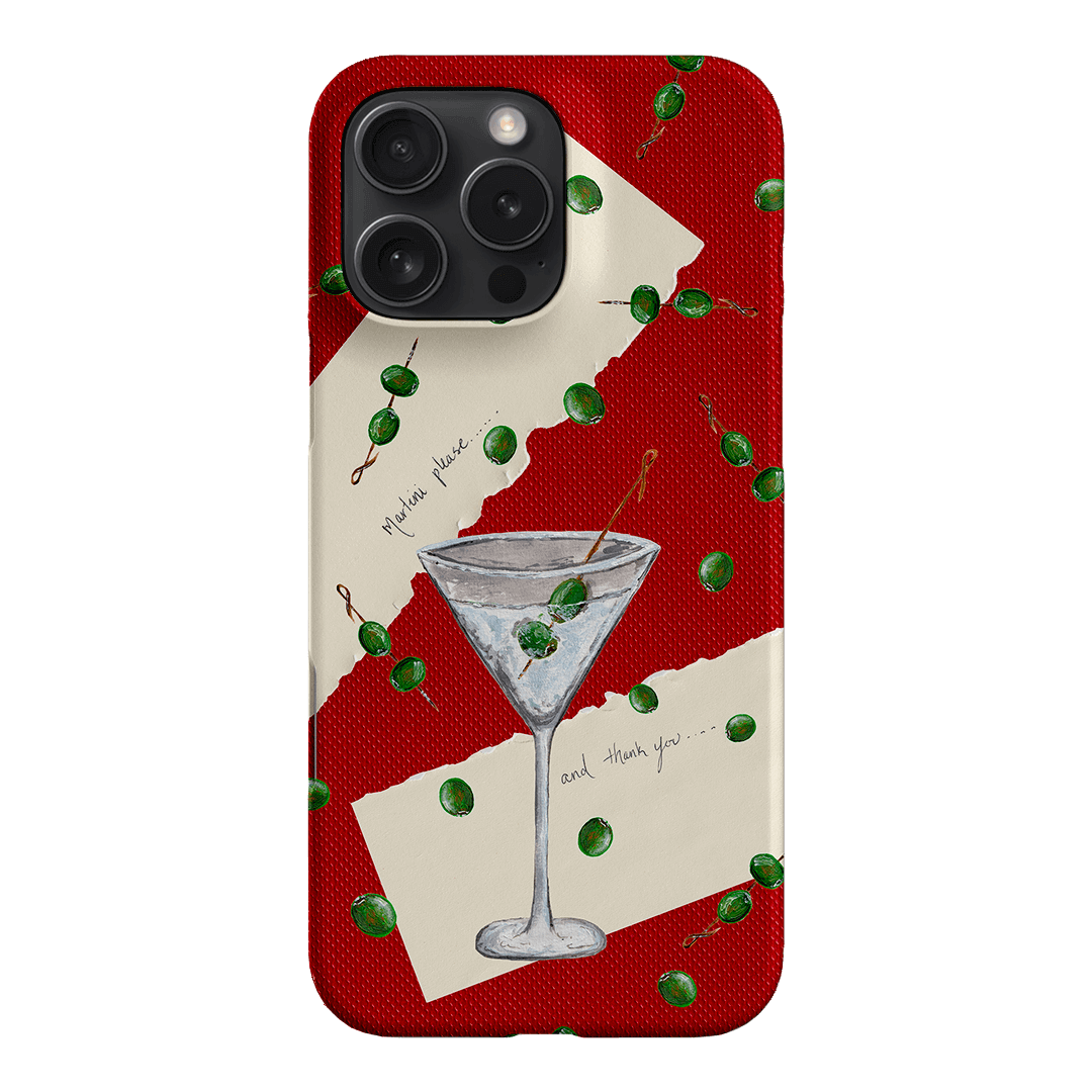 Martini Please Printed Phone Cases iPhone 16 Pro Max / Snap by BG. Studio - The Dairy