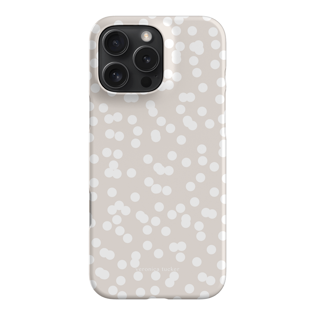 Mini Confetti White Printed Phone Cases iPhone 16 Pro Max / Snap by Veronica Tucker - The Dairy