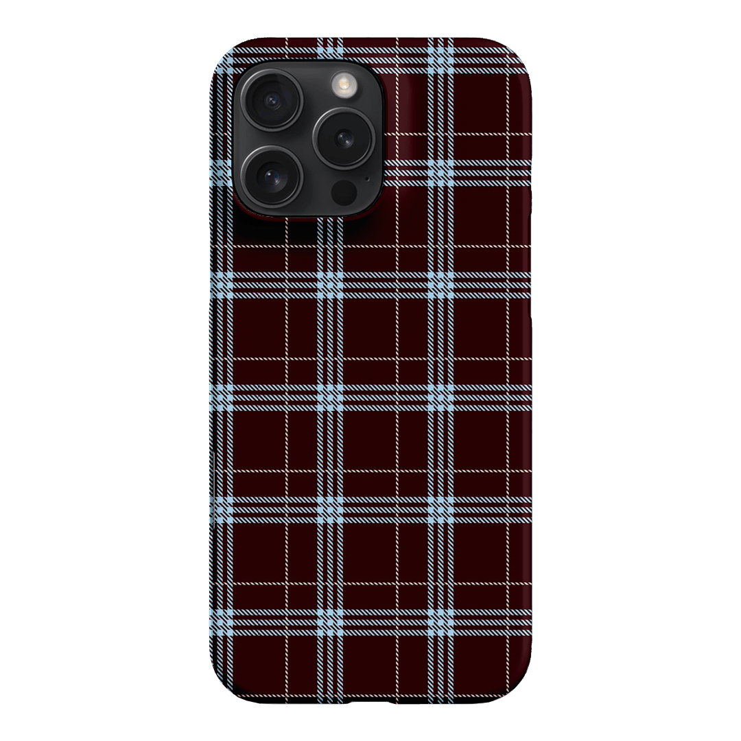 Mocha Plaid Printed Phone Cases iPhone 16 Pro Max / Snap by The Dairy - The Dairy
