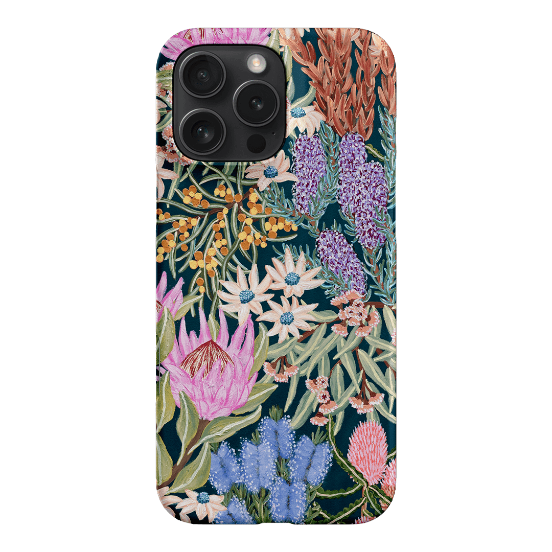 Moonlit Floral Printed Phone Cases iPhone 16 Pro Max / Snap by Amy Gibbs - The Dairy