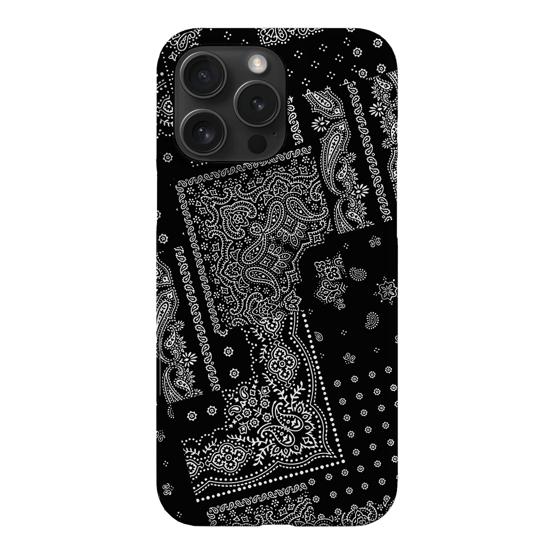 Paisley Noir Printed Phone Cases iPhone 16 Pro Max / Snap by The Dairy - The Dairy