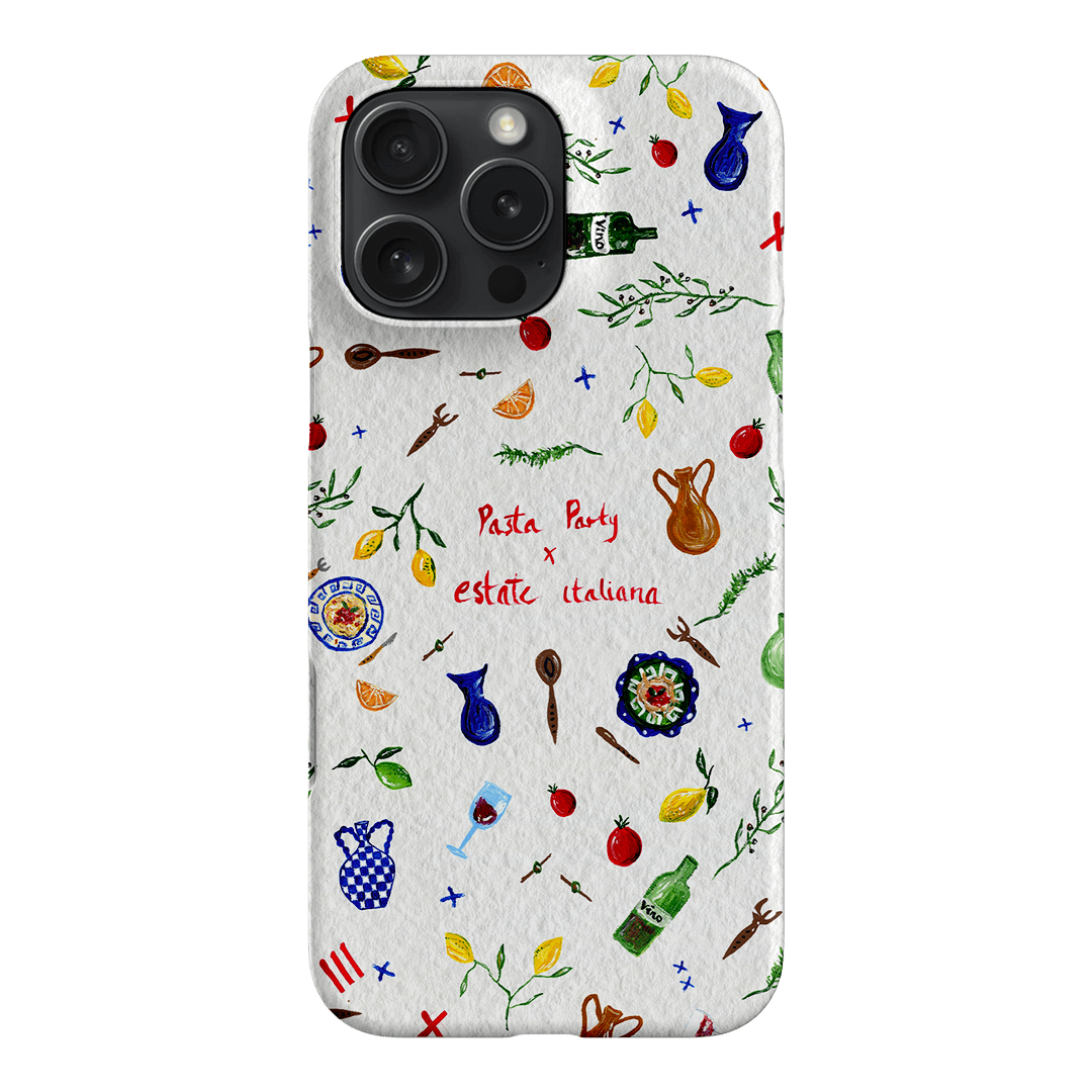 Pasta Party Printed Phone Cases iPhone 16 Pro Max / Snap by BG. Studio - The Dairy