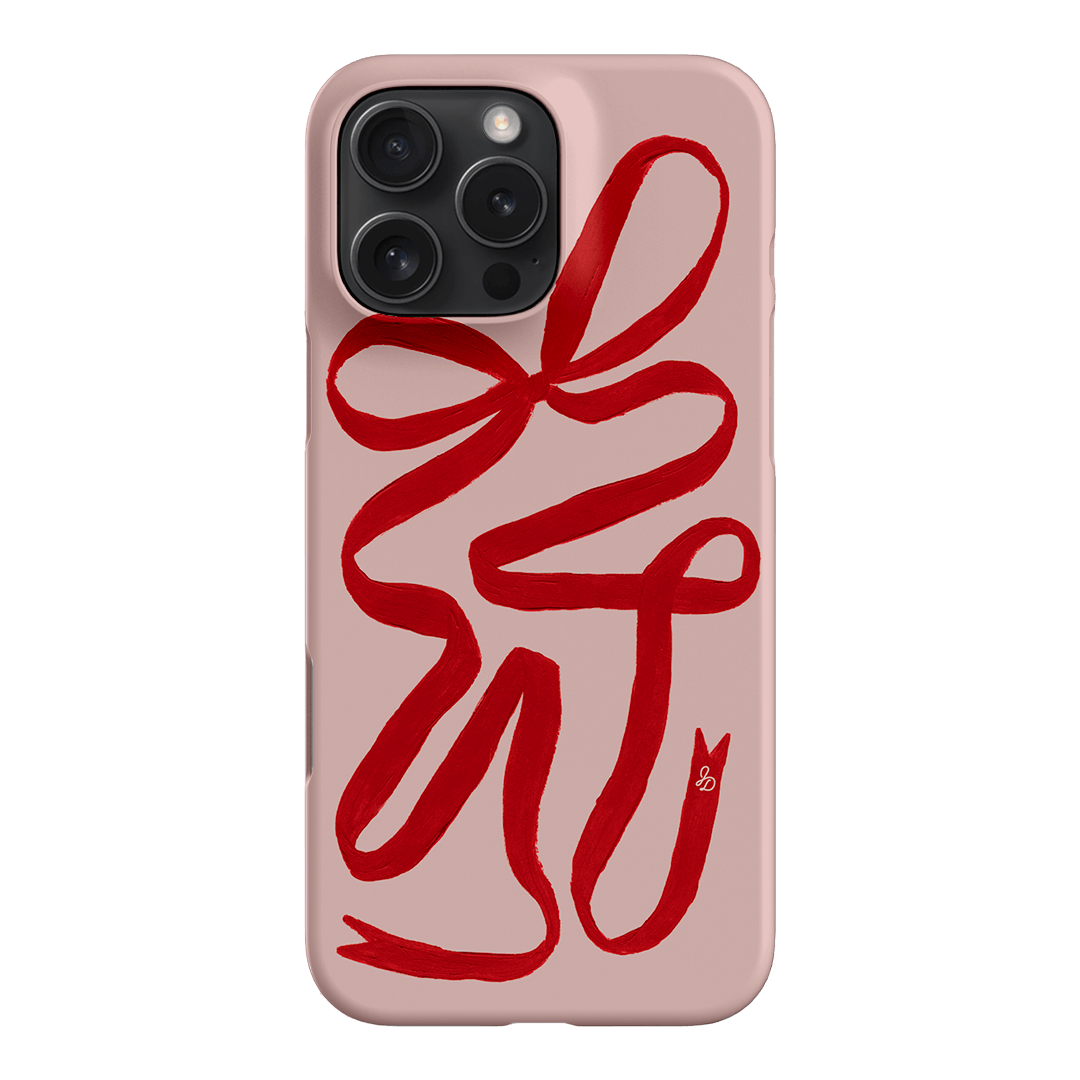 Valentine Ribbon Printed Phone Cases iPhone 16 Pro Max / Snap by Jasmine Dowling - The Dairy