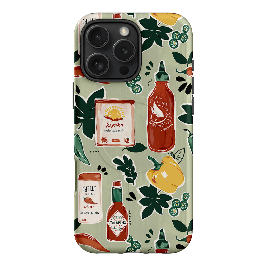 Chilli Pepper Printed Phone Cases iPhone 16 Pro Max / Armoured MagSafe by Charlie Taylor - The Dairy