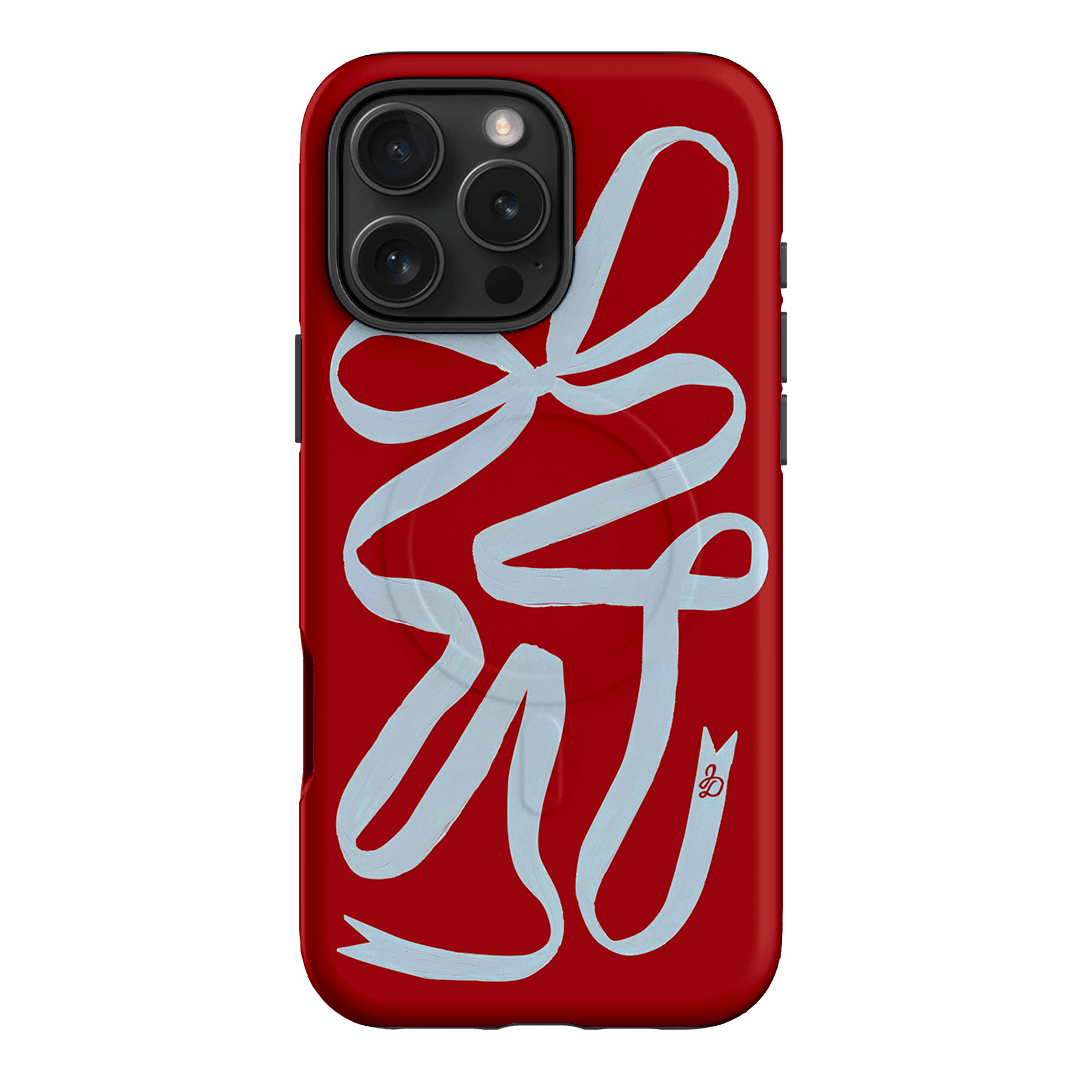 Cottage Ribbon Printed Phone Cases iPhone 16 Pro Max / Armoured MagSafe by Jasmine Dowling - The Dairy