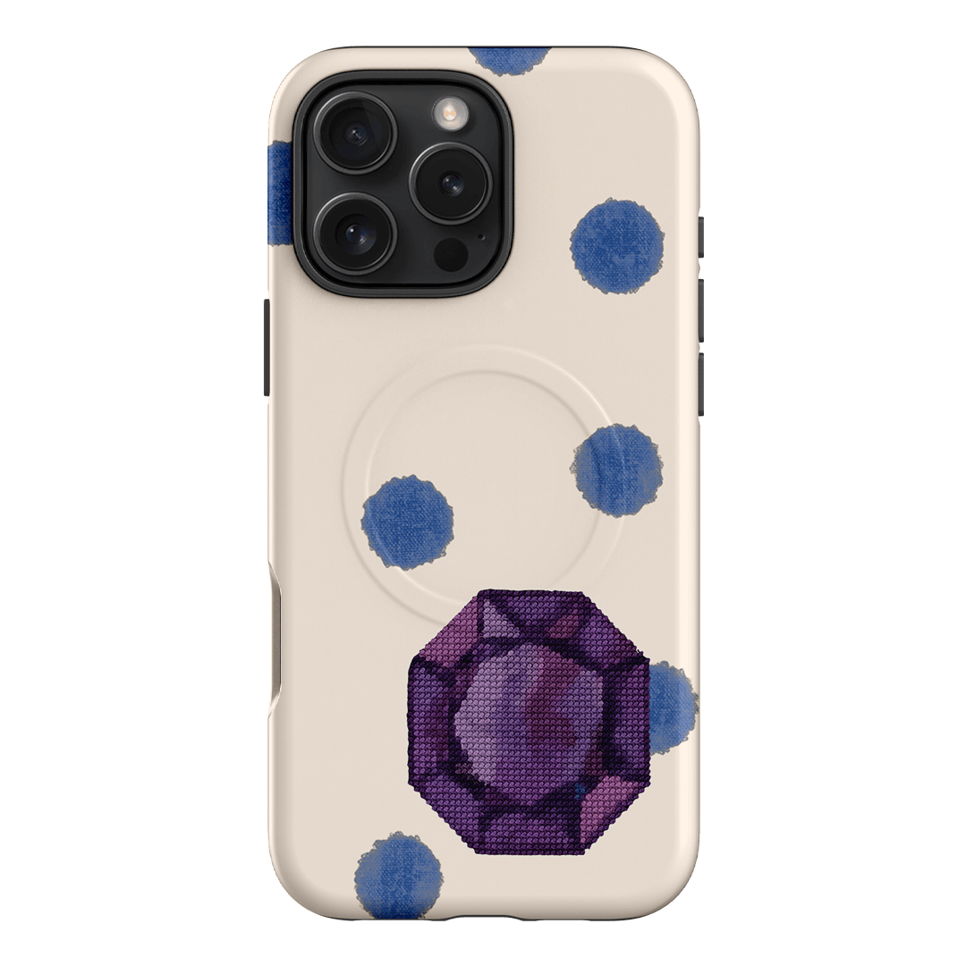 February Amethyst Printed Phone Cases iPhone 16 Pro Max / Armoured MagSafe by Joiana - The Dairy