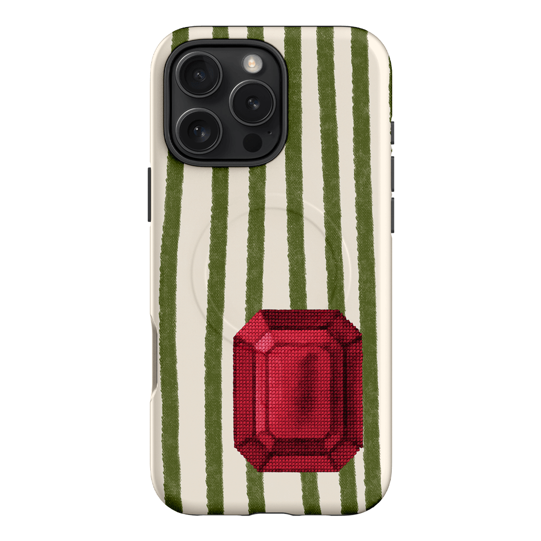 July Ruby Printed Phone Cases iPhone 16 Pro Max / Armoured MagSafe by Joiana - The Dairy