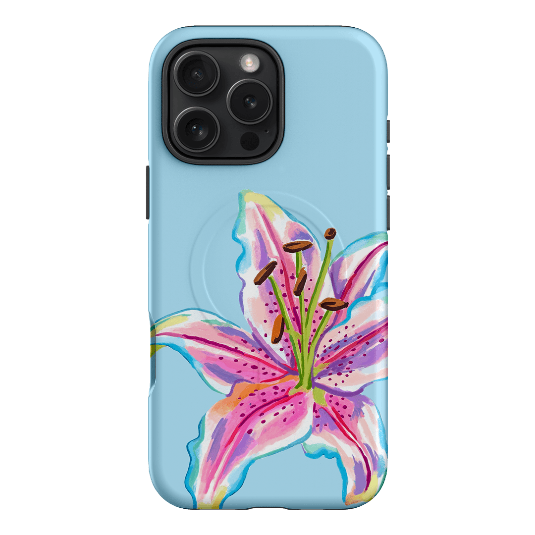 Sky Lily Printed Phone Cases iPhone 16 Pro Max / Armoured MagSafe by Femke Studio - The Dairy