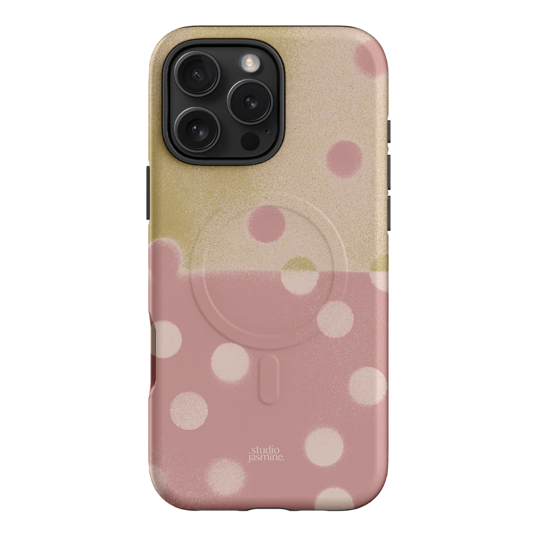 Strawberry Polka Dot Printed Phone Cases iPhone 16 Pro Max / Armoured MagSafe by Jasmine Dowling - The Dairy