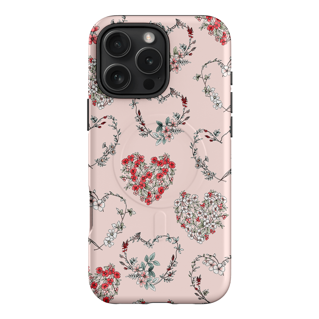 Wild Heart Wreath Printed Phone Cases iPhone 16 Pro Max / Armoured MagSafe by Typoflora - The Dairy