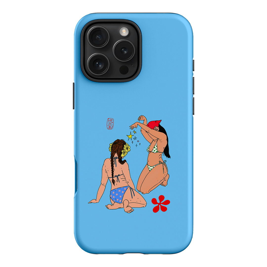 Babe Magic Blue Printed Phone Cases iPhone 16 Pro Max / Armoured by Easty Beasty - The Dairy