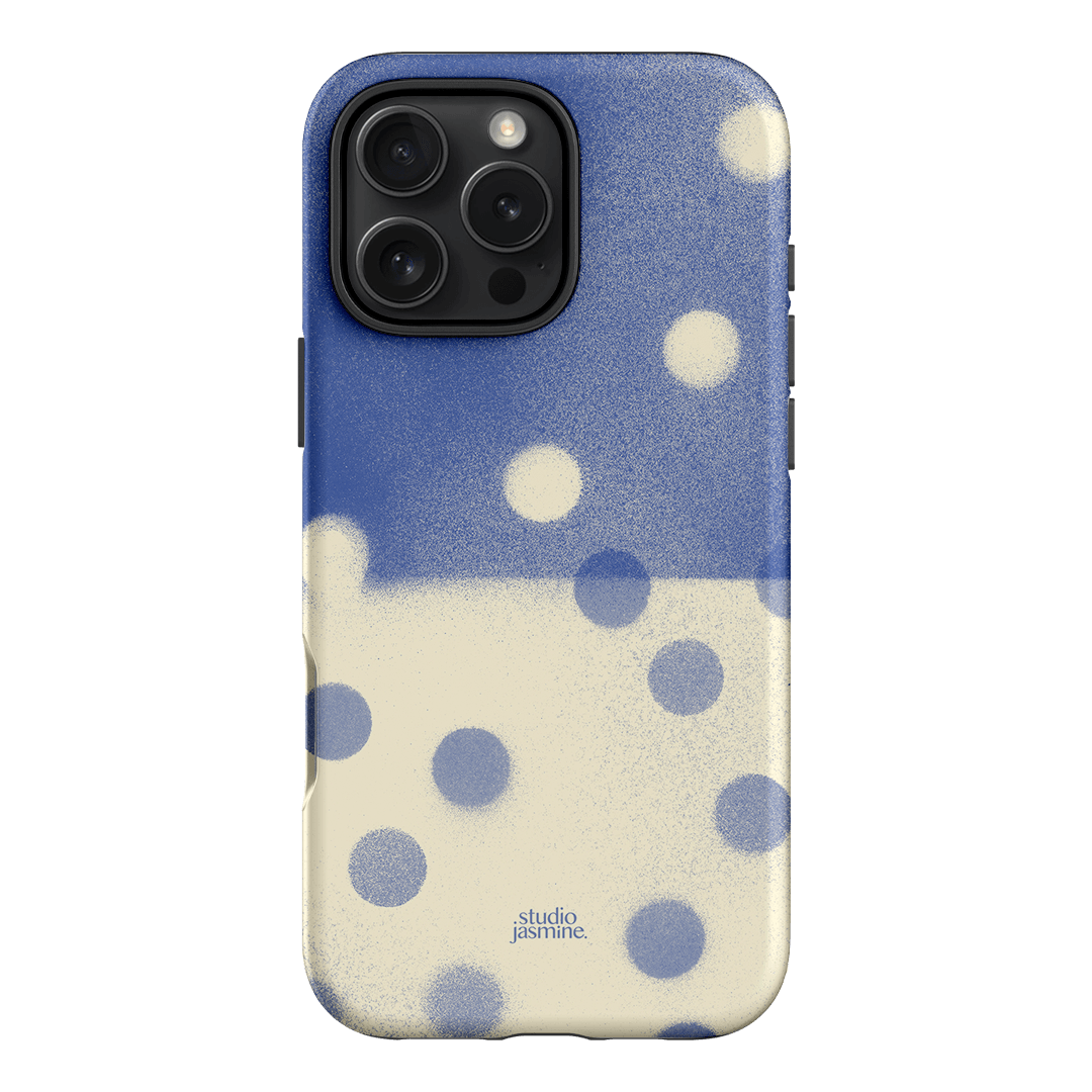 Bleu Polka Dot Printed Phone Cases iPhone 16 Pro Max / Armoured by Jasmine Dowling - The Dairy