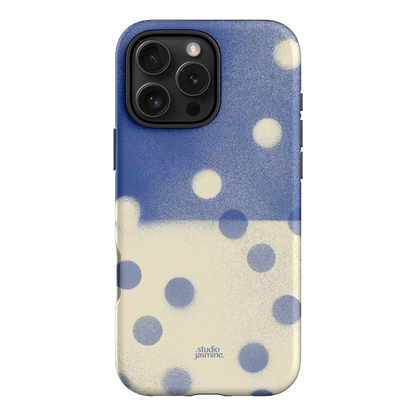 Bleu Polka Dot Printed Phone Cases iPhone 16 Pro Max / Armoured by Jasmine Dowling - The Dairy