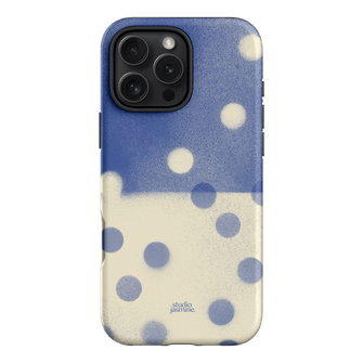 Bleu Polka Dot Printed Phone Cases iPhone 16 Pro Max / Armoured by Jasmine Dowling - The Dairy