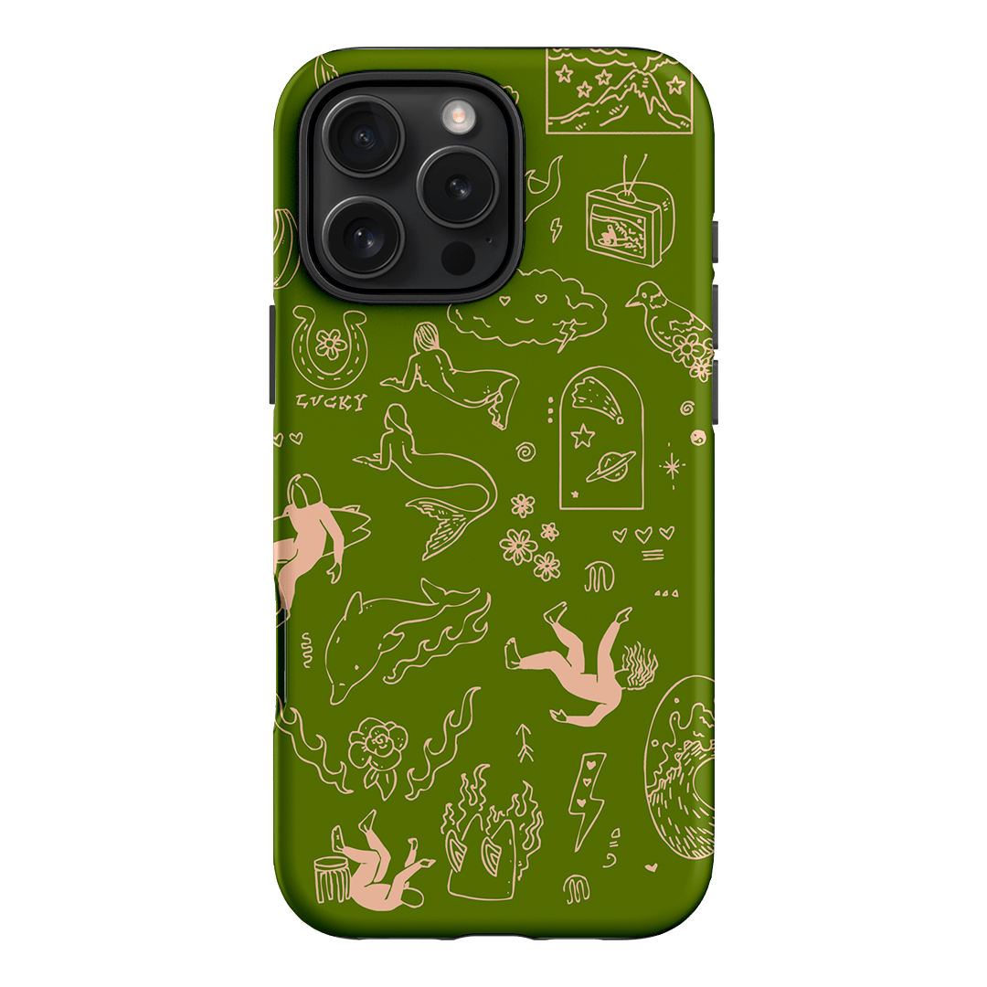 Easty Flash Green Printed Phone Cases iPhone 16 Pro Max / Armoured by Easty Beasty - The Dairy