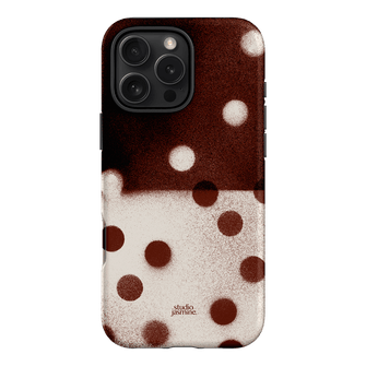 Espresso Polka Dot Printed Phone Cases iPhone 16 Pro Max / Armoured by Jasmine Dowling - The Dairy